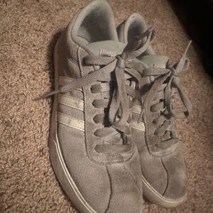 Adidas Gray Sneakers with White Accents